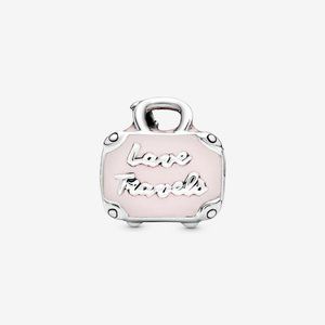 Pandora Jewelry - Pandora Pink Travel Bag Charm Pandora Jewelry - Pandora Pink Travel Bag Charm